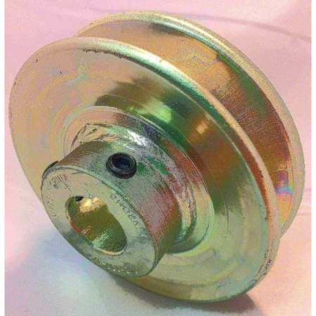 Terre Products V-Groove Drive Pulley - 3.5'' Dia. - 3/4'' Bore - Steel 235034